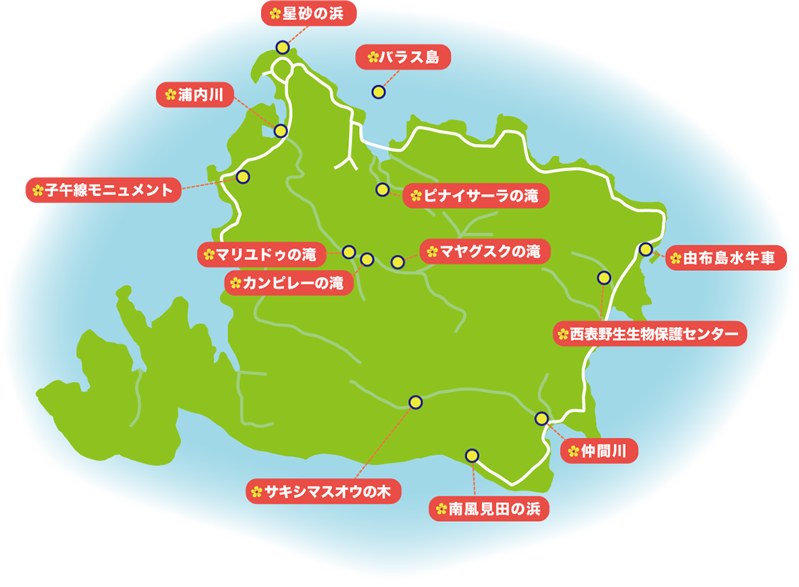 観光案内 黒島マップ