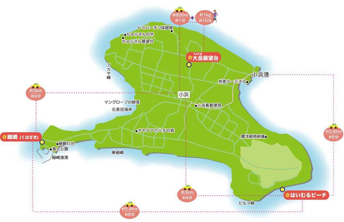 観光案内 小浜島マップ